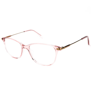 Women Urban Eyeglasses: Chloe - Pink - SpaceSMART Eye Clinic (Diagonal View)